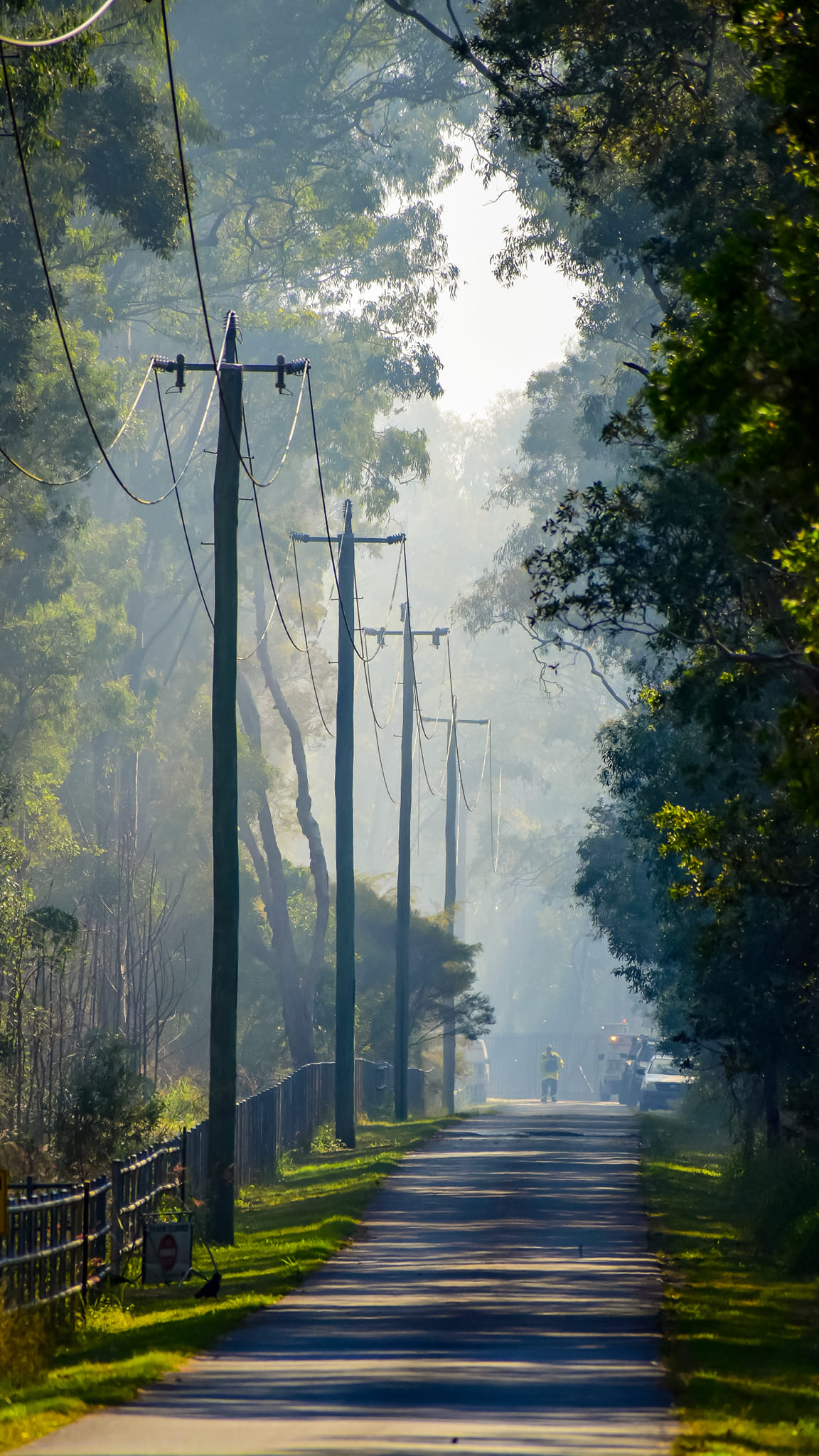 Power lines Poles